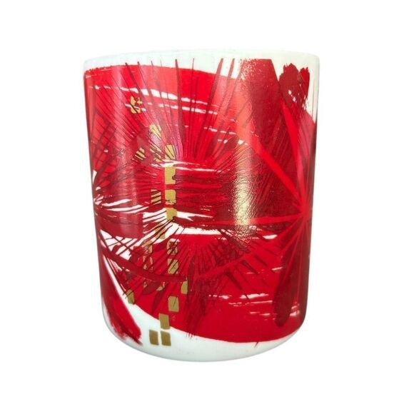 Starbucks 2014 Holiday Red Abstract Coffee Mug - Picture 4 of 5